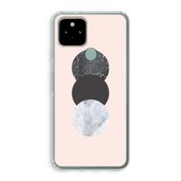 Marmeren cirkels: Google Pixel 5 Transparant Hoesje