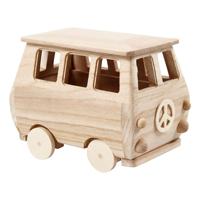 Creativ Company Houten mini bus, 17x10x13cm