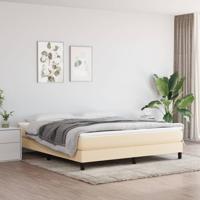 Boxspringframe stof crmekleurig 180x200 cm Boxspringframe stof crmekleurig 180x200 cm