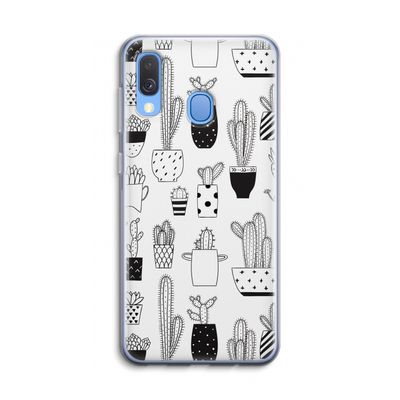 Cactusmotief: Samsung Galaxy A40 Transparant Hoesje