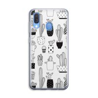 Cactusmotief: Samsung Galaxy A40 Transparant Hoesje