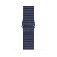 Apple origineel Leather Loop Apple Watch large 42mm / 44mm / 45mm / 49mm Diver Blue - MGXD3ZM/A - thumbnail