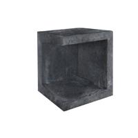 U-element hoek zwart 40x40x50 cm - Gardenlux