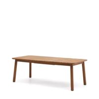 Kave Home Uitschuifbare Eettafel 'Turqueta' Teakhout, 220-294 x 100cm