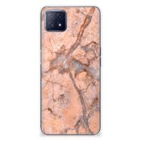 OPPO A53 5G | OPPO A73 5G | TPU | Siliconen hoesje | Marmer Oranje
