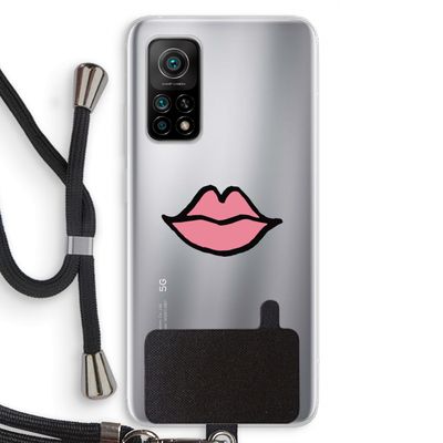 Kusje: Xiaomi Mi 10T 5G Transparant Hoesje met koord
