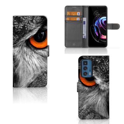 Motorola Edge 20 Pro | Telefoonhoesje | Met pasjeshouder | Uil