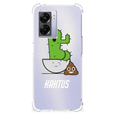 OPPO A77 5G | A57 5G Stevig | Bumper Hoesje | Cactus Poo OPPO A77 5G | A57 5G Stevig | Bumper Hoesje | Cactus Poo