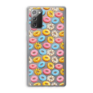 Pink donuts: Samsung Galaxy Note 20 / Note 20 5G Transparant Hoesje