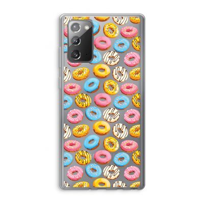 Pink donuts: Samsung Galaxy Note 20 / Note 20 5G Transparant Hoesje