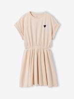 Meisjesjurk met openingen aan de zijkanten JONEN vanille