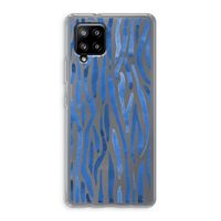 Blauwe nerven: Samsung Galaxy A42 5G Transparant Hoesje
