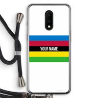 WK Wielrennen: OnePlus 7 Transparant Hoesje met koord