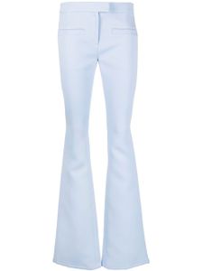 Courrèges pantalon évasé à taille mi-haute - Bleu