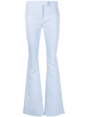Courrèges pantalon à coupe évasé - Bleu