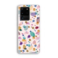 Terrazzo Memphis Pink: Samsung Galaxy S20 Ultra Transparant Hoesje