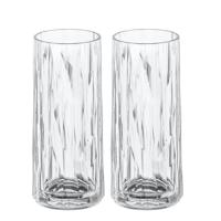 Koziol - Superglas Club No. 03 Longdrinkglas 250 ml Set van 2 Stuks - Kunststof - Transparant