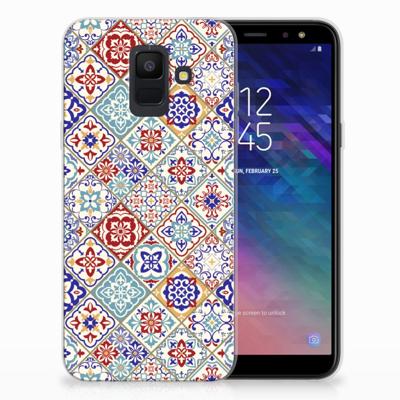 Samsung Galaxy A6 (2018) | TPU | Siliconen hoesje | Tiles Color