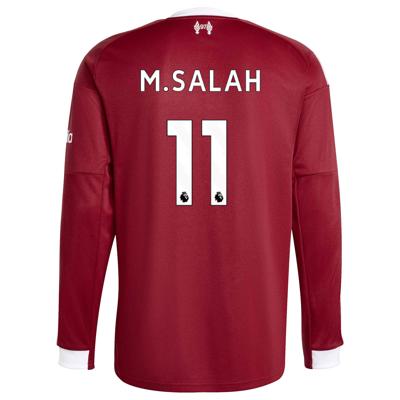 adidas Liverpool M. Salah 11 Thuisshirt Lange Mouwen 2025-2026