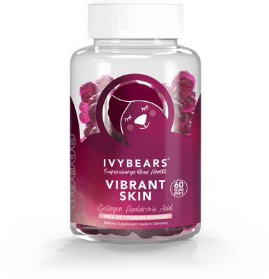 Ivy Bears Gummies Vibrant Skin 60Stuks