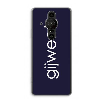 Gijweet: Sony Xperia Pro-I Transparant Hoesje