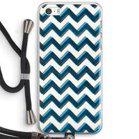 Onderbroken lijn: iPhone 5 / 5S / SE Transparant Hoesje met koord