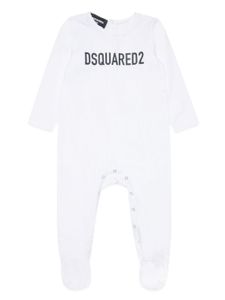 DSQUARED2 KIDS grenouillère à logo imprimé - Blanc