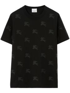 Burberry t-shirt à imprimé Equestrian-Knight - Noir