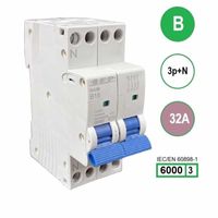 SEP krachtstroom installatieautomaat 32A INS36-3NB32 inst. 3p+n B32 6kA (36mm) 3101643032