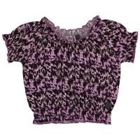 LEVV Little Meisjes blouse - Venice - AOP Lila abstract