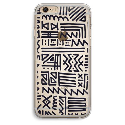 Marrakech print: iPhone 6 Plus / 6S Plus Transparant Hoesje