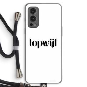 Topwijf Wit: OnePlus Nord 2 5G Transparant Hoesje met koord