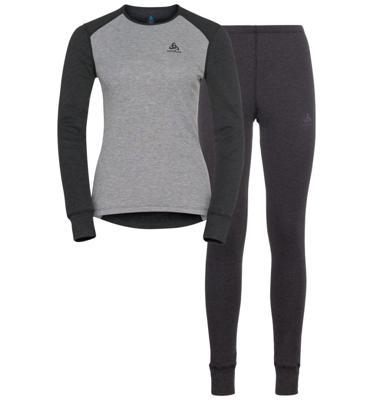 Odlo Active Warm Eco Thermoset Dames Dark Grey Melange - Grey Melange M