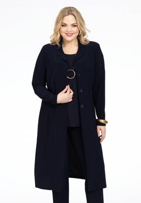 Yoek Blazer extra lang | Blauw | Maat 46/48