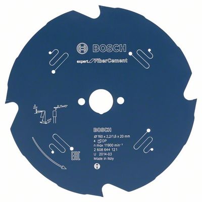 Cirkelzaagbl.FiberCement 165x20x2,2 4T