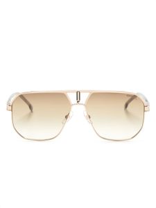 Carrera lunettes de soleil à plaque logo - Or