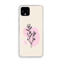 Roses are red: Pixel 4 Transparant Hoesje