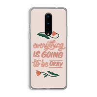Optimistic flower girl: OnePlus 8 Transparant Hoesje