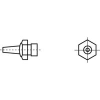 Weller R02 Hetelucht mondstuk Heteluchtmondstuk Grootte soldeerpunt 0.8 mm Inhoud: 1 stuk(s)