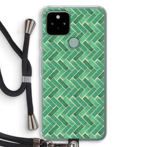 Moroccan tiles 2: Pixel 5 Transparant Hoesje met koord