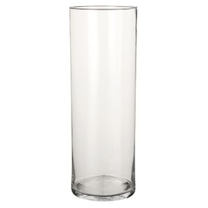 1x Glazen cilinder vaas/vazen 55 cm rond
