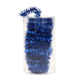 Kerstslingers - blauw - folie - 20 meter - extra lang - kerstversiering/kerstboomversiering