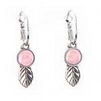 Qoss Hang Oorbellen Marloes Blad Roze