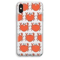 Krab: iPhone XS Max Transparant Hoesje Krab: iPhone XS Max Transparant Hoesje