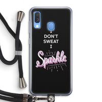 Sparkle quote: Samsung Galaxy A40 Transparant Hoesje met koord Sparkle quote: Samsung Galaxy A40 Transparant Hoesje met koord
