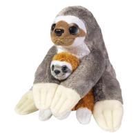 Lumo Stars knuffel luiaard caramel en coffee, 24cm