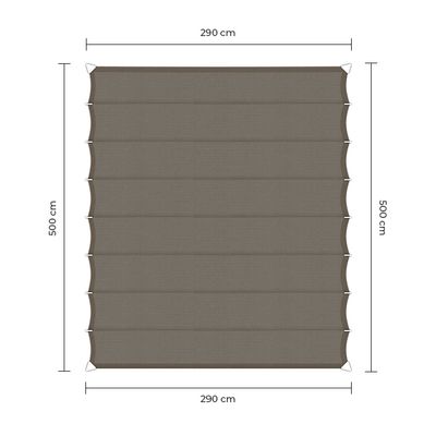 Sunfighter Wavesail Waterproof taupe 2,9x5m.