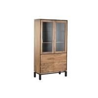 Display Standaard Home ESPRIT Bruin Zwart Teakboom Acacia 100 x 40 x 185 cm