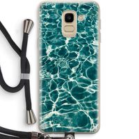 Weerkaatsing water: Samsung Galaxy J6 (2018) Transparant Hoesje met koord