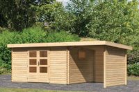 Woodfeeling | Tuinhuis Trittau 5 met Overkapping 2,2 Zij- en Achterwand